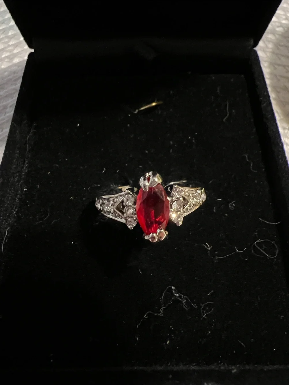 Red Crystal Statement Ring - Women Jewelry